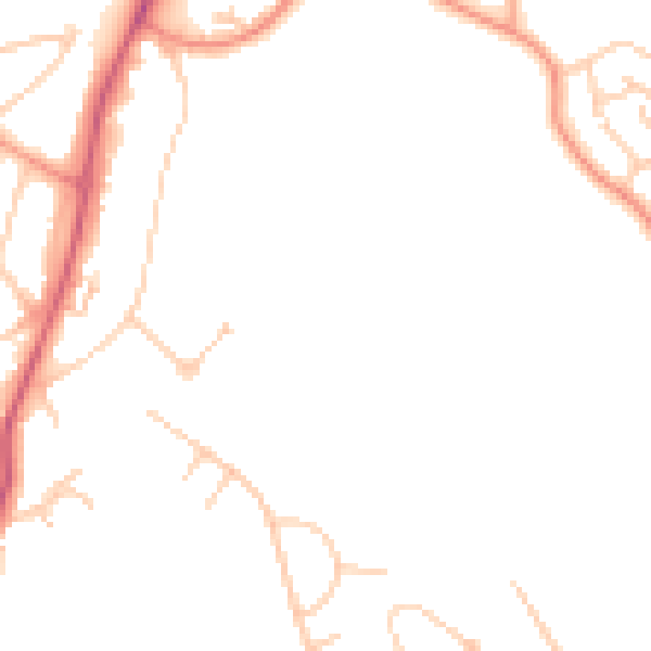 Daytime road noise heatmap for RG4 8TW