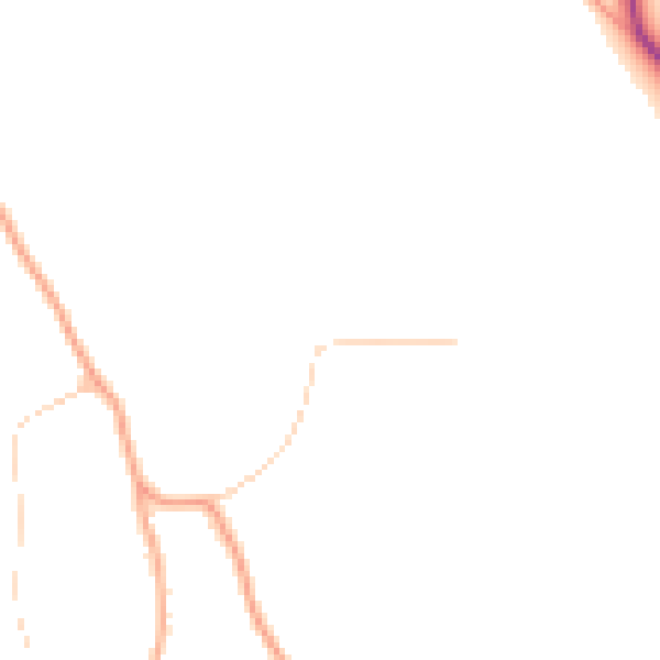 Daytime road noise heatmap for RG4 9AJ