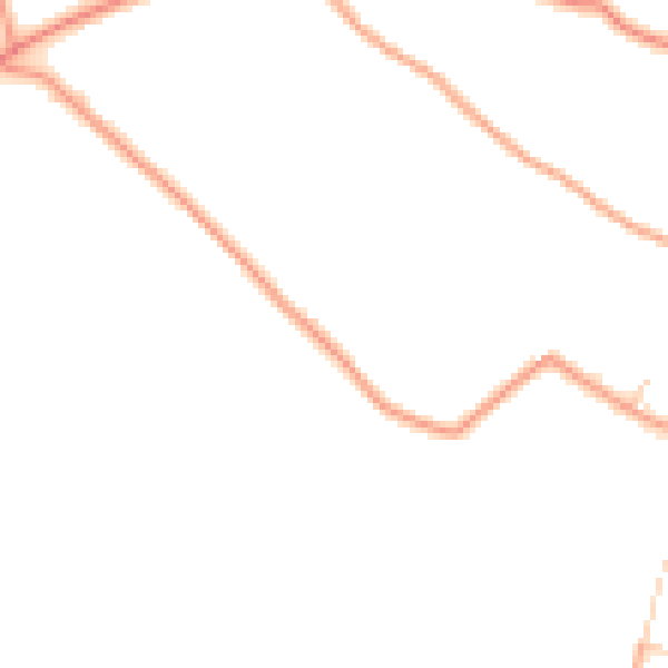 Daytime road noise heatmap for RG4 9BJ