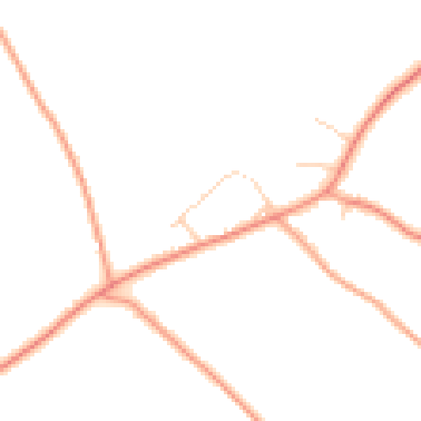 Daytime road noise heatmap for RG4 9BU