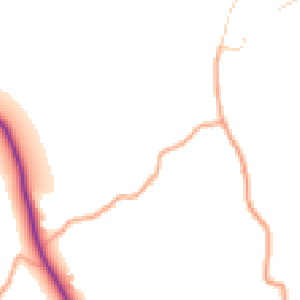 Daytime road noise heatmap for RG4 9HB