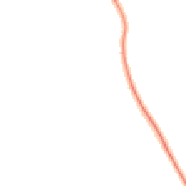 Night-time road noise heatmap for RG4 9LE