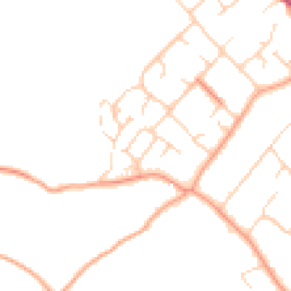Daytime road noise heatmap for RG4 9LR