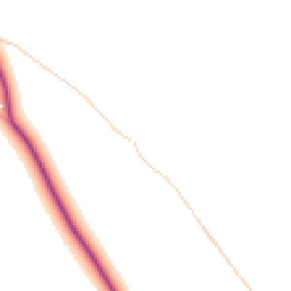 Daytime road noise heatmap for RG4 9NS