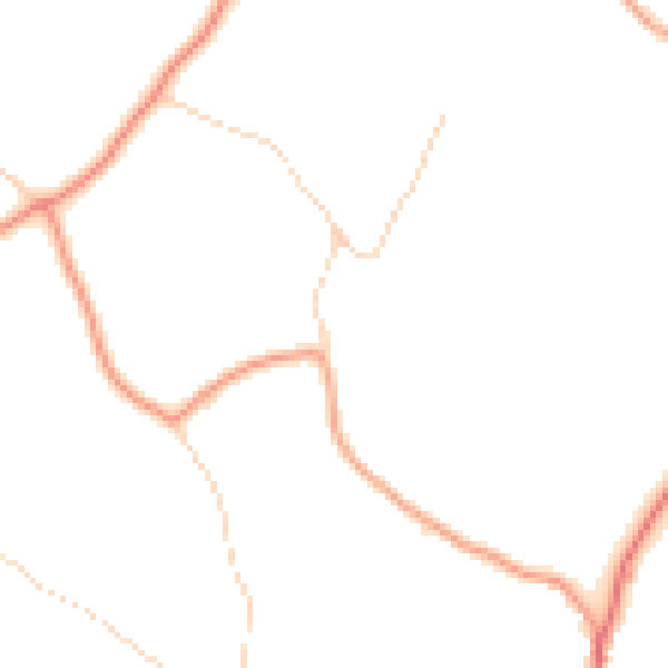 Daytime road noise heatmap for RG4 9PJ