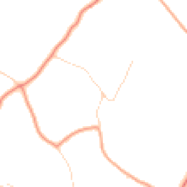 Daytime road noise heatmap for RG4 9PQ