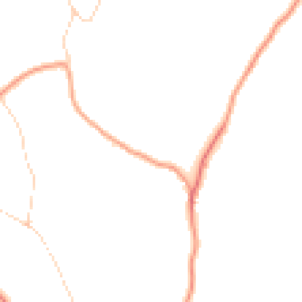 Daytime road noise heatmap for RG4 9QD