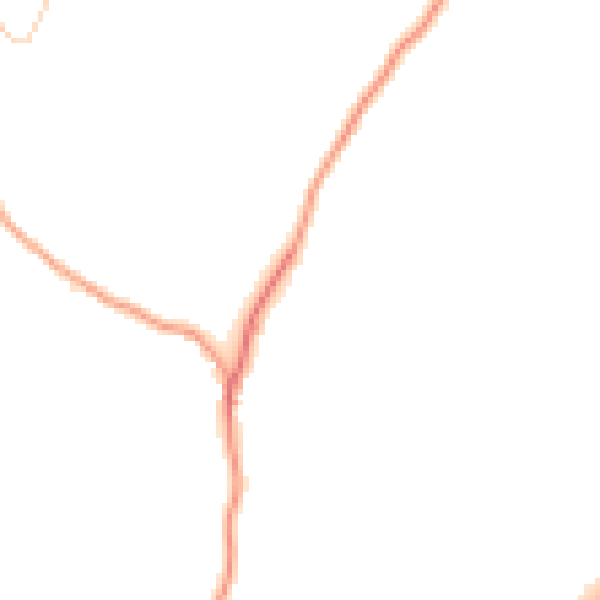 Daytime road noise heatmap for RG4 9QG
