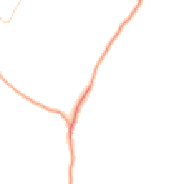 Daytime road noise heatmap for RG4 9QH