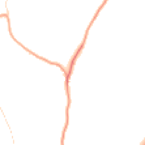 Daytime road noise heatmap for RG4 9QJ