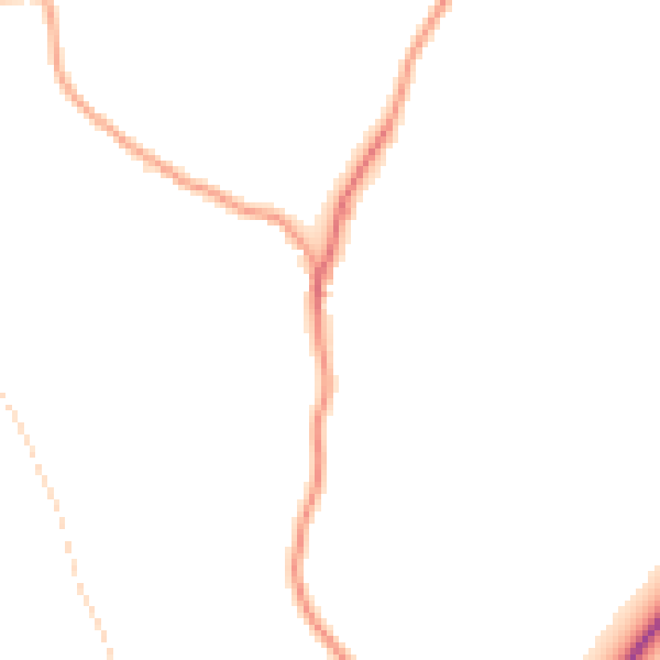 Daytime road noise heatmap for RG4 9QL