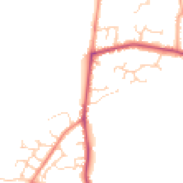 Daytime road noise heatmap for RG7 1AA