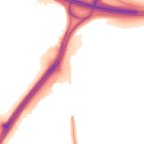 Night-time road noise heatmap for RG7 1AX