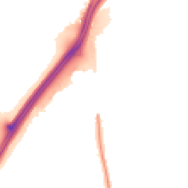 Night-time road noise heatmap for RG7 1BA