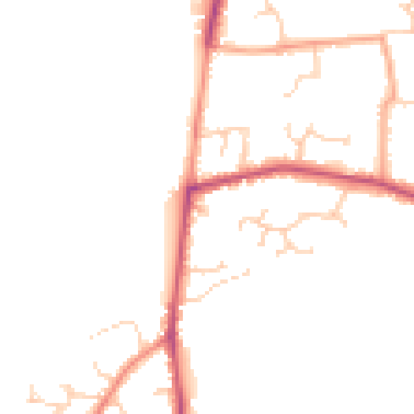 Daytime road noise heatmap for RG7 1BE