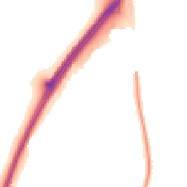 Night-time road noise heatmap for RG7 1BJ