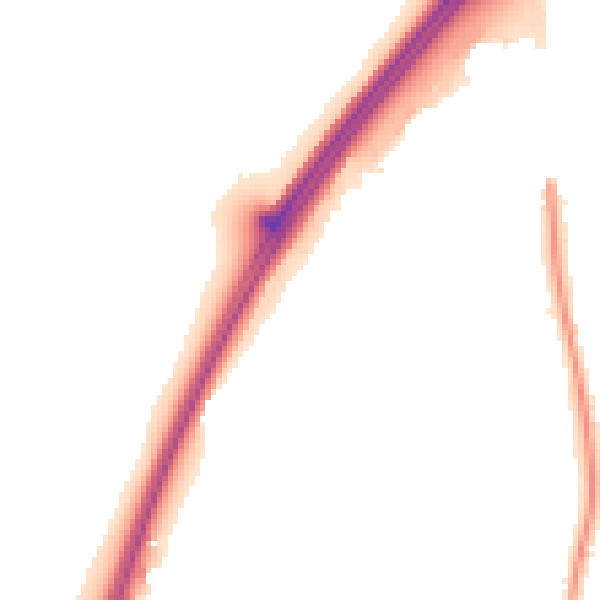 Night-time road noise heatmap for RG7 1BX