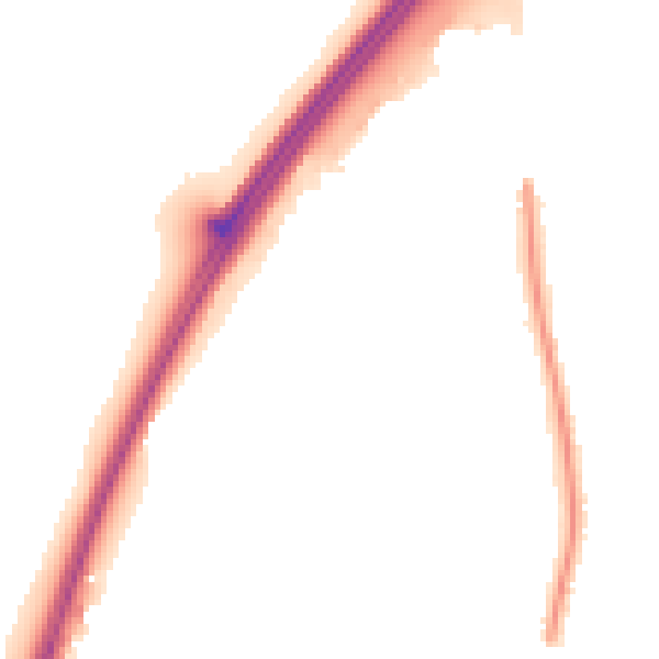 Night-time road noise heatmap for RG7 1BZ