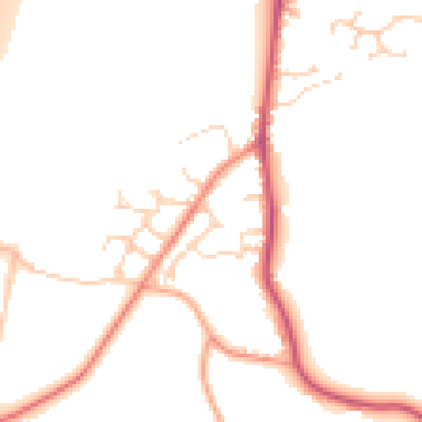 Daytime road noise heatmap for RG7 1FH