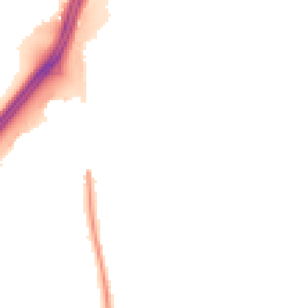 Night-time road noise heatmap for RG7 1GG