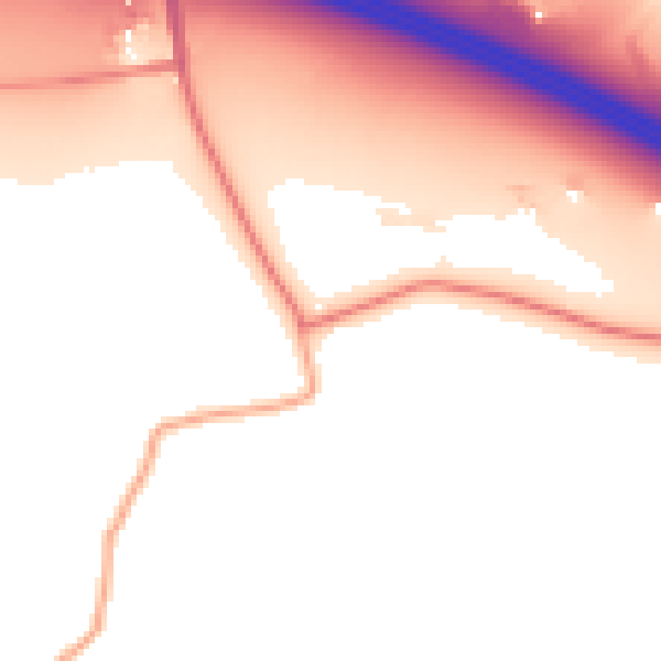 Daytime road noise heatmap for RG7 1NJ