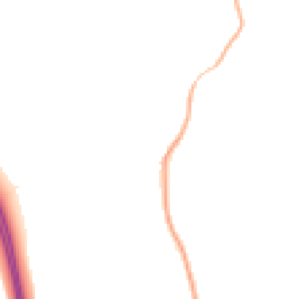 Night-time road noise heatmap for RG7 1PY