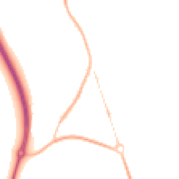 Night-time road noise heatmap for RG7 1QU