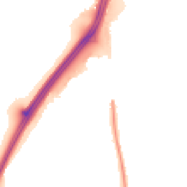 Night-time road noise heatmap for RG7 1WR
