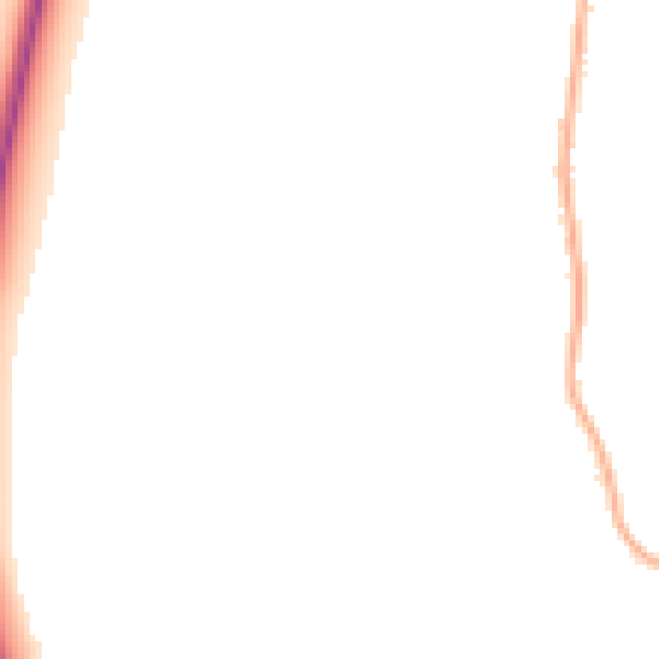 Night-time road noise heatmap for RG7 1ZF
