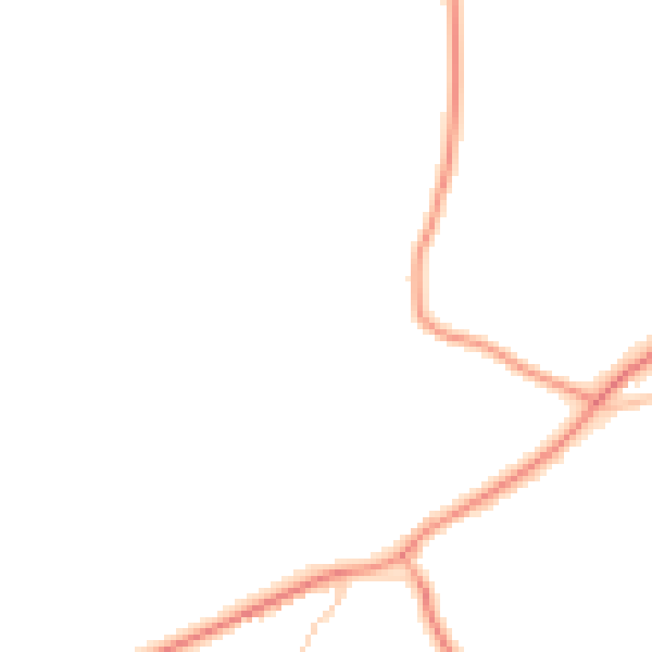 Daytime road noise heatmap for RG7 2AT