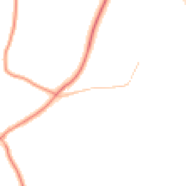 Daytime road noise heatmap for RG7 2BE