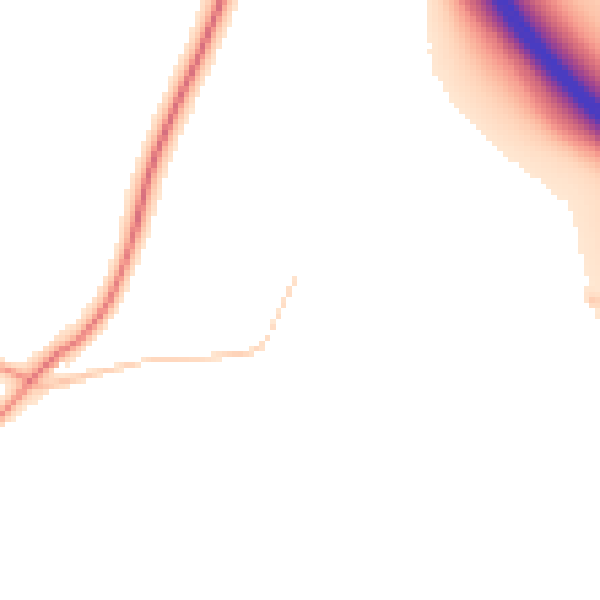 Daytime road noise heatmap for RG7 2BL