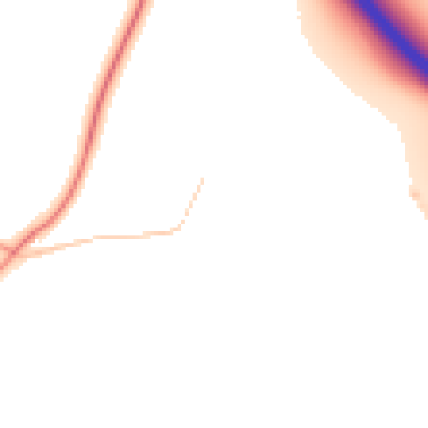 Daytime road noise heatmap for RG7 2BW