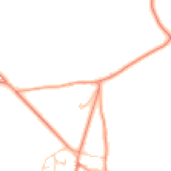Daytime road noise heatmap for RG7 2NT