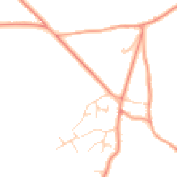 Daytime road noise heatmap for RG7 2PH