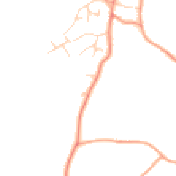Daytime road noise heatmap for RG7 2PT