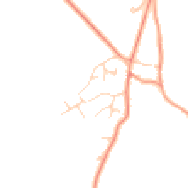 Daytime road noise heatmap for RG7 2PX