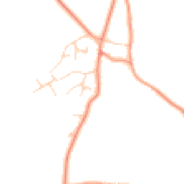 Daytime road noise heatmap for RG7 2QF