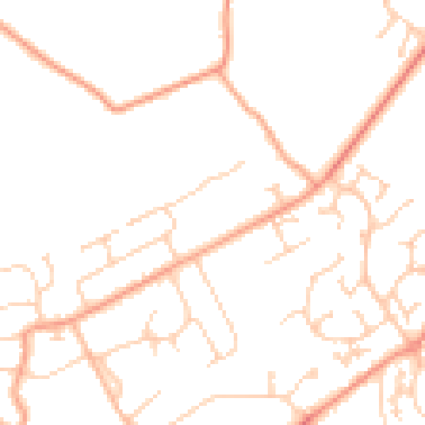 Daytime road noise heatmap for RG7 3AG