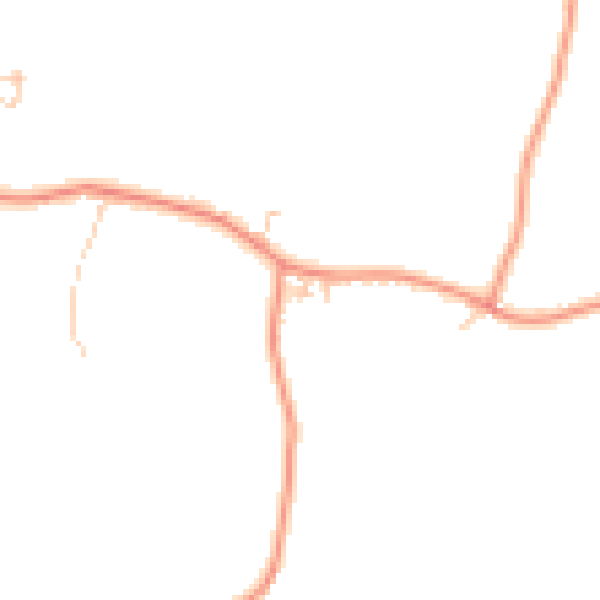 Daytime road noise heatmap for RG7 3AW