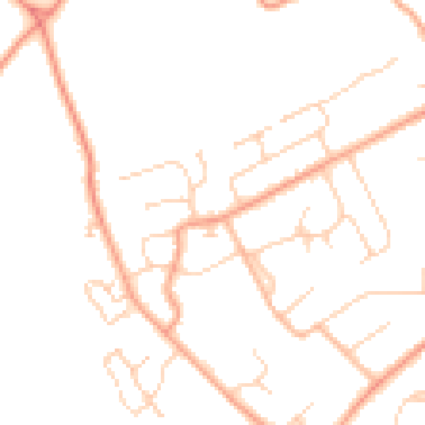 Daytime road noise heatmap for RG7 3HD