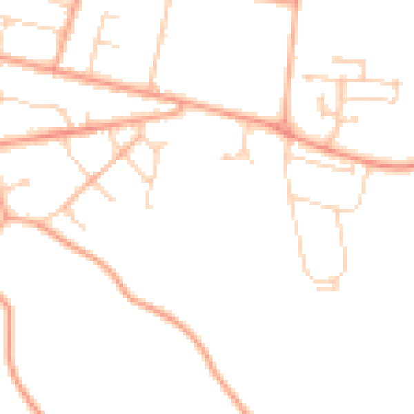 Daytime road noise heatmap for RG7 3WB
