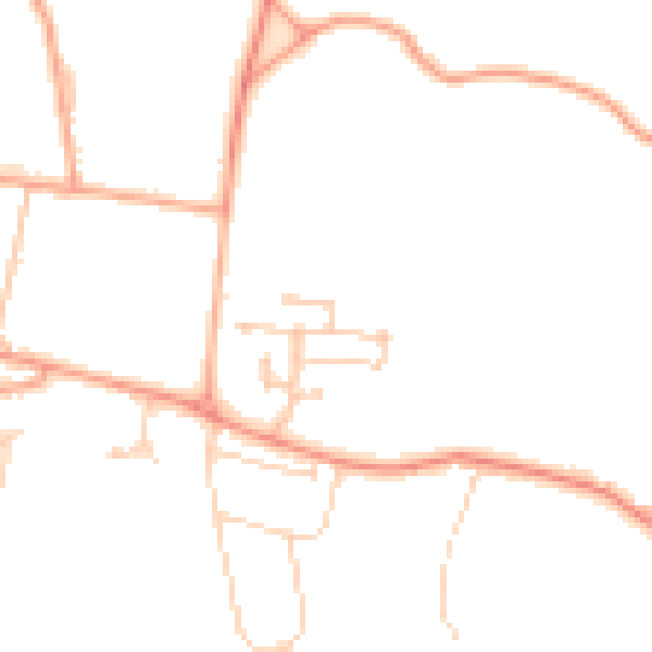 Daytime road noise heatmap for RG7 3WU