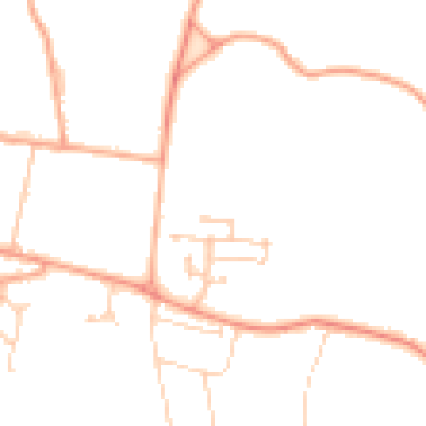Daytime road noise heatmap for RG7 3WY