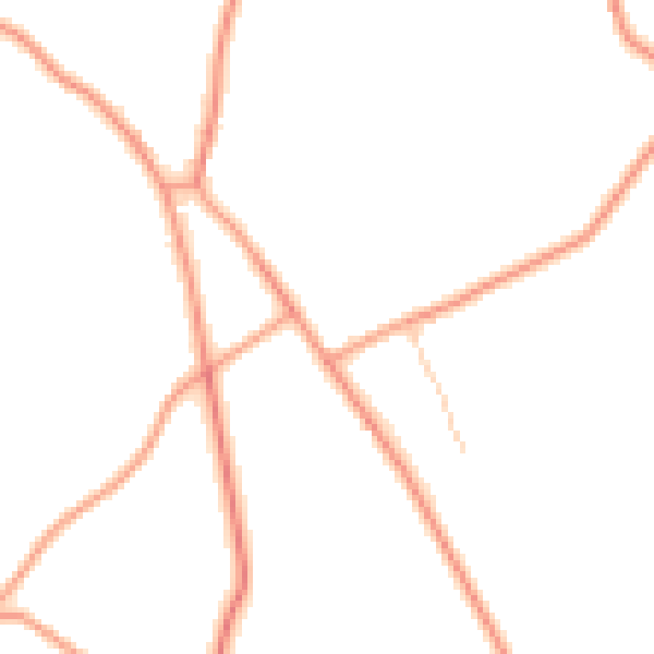 Daytime road noise heatmap for RG7 4EP