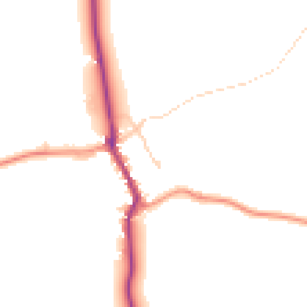 Daytime road noise heatmap for RG7 4HZ
