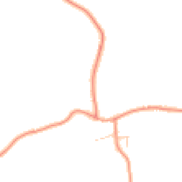 Daytime road noise heatmap for RG7 4JZ
