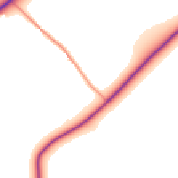 Daytime road noise heatmap for RG7 4LQ
