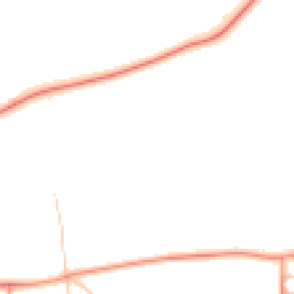 Daytime road noise heatmap for RG7 4PS