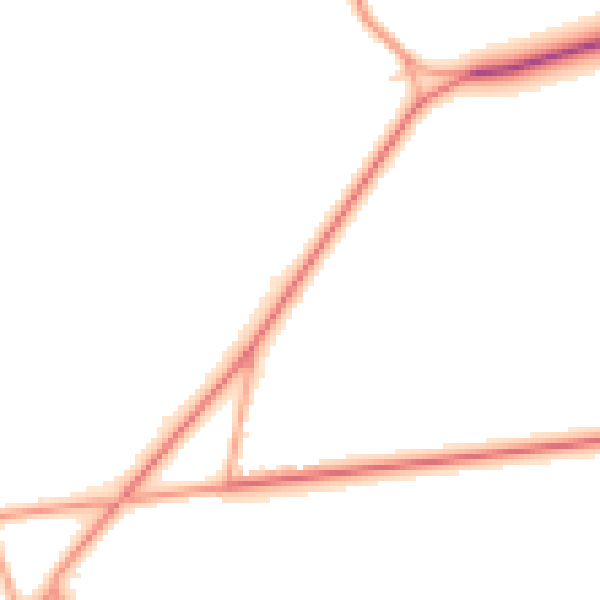 Daytime road noise heatmap for RG7 4QH